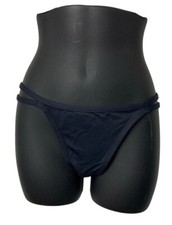 Andie Swim X Demi Moore The Cannes Bikini Bottom Women's Size Large Black New 