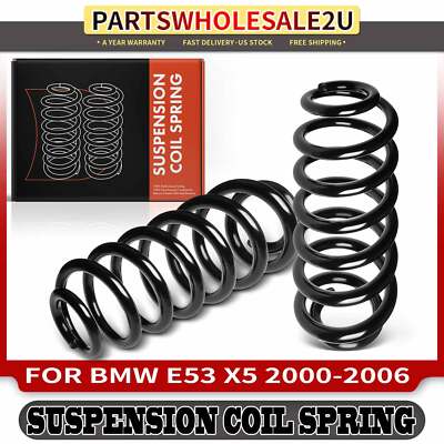 2pcs Rear Left & Right LH RH Coil Springs for BMW E53 X5 2000-2006 33531096301