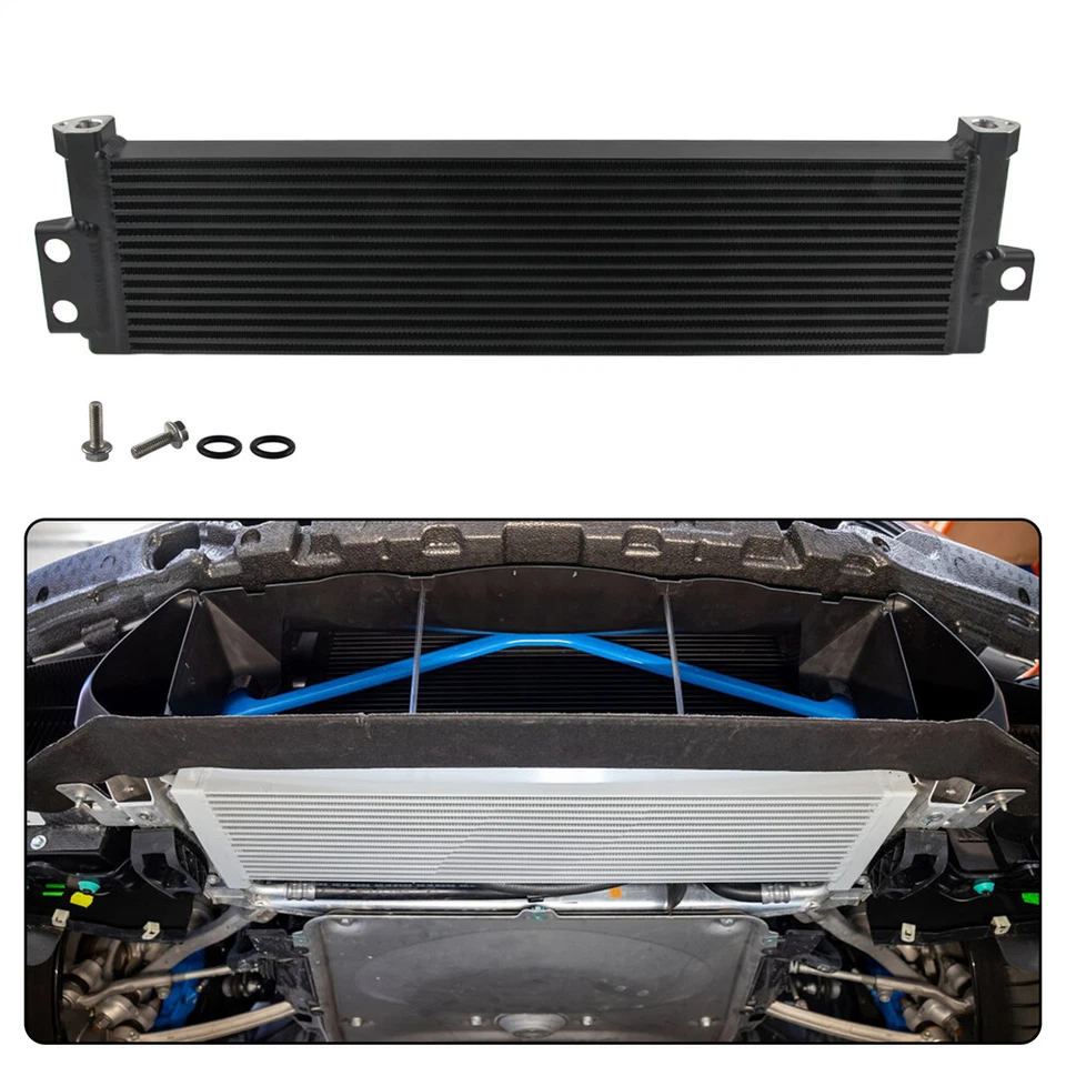Performance Oil Cooler For BMW M3 M4 M2 S55 F80 F82 F83 F87 F8X 2015-2020 Black - Image 3 of 4