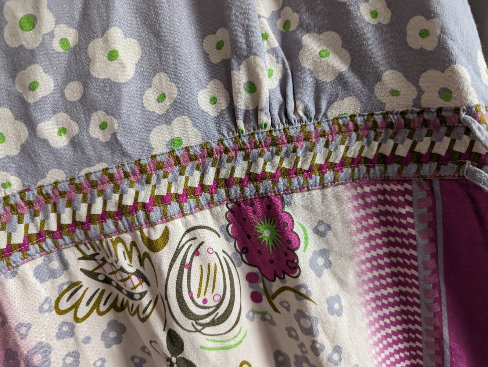 White Stuff Multicoloured Patterned Dress Size 14… - image 6