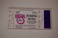 1996 Indiana High School Basketball State Finals Ticket - Rare Full Championship