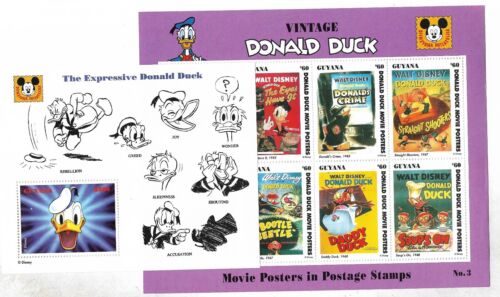 Disney Donald Duck Guyana Yv# 3222/29 + Bl.#156 - Bild 1 von 1