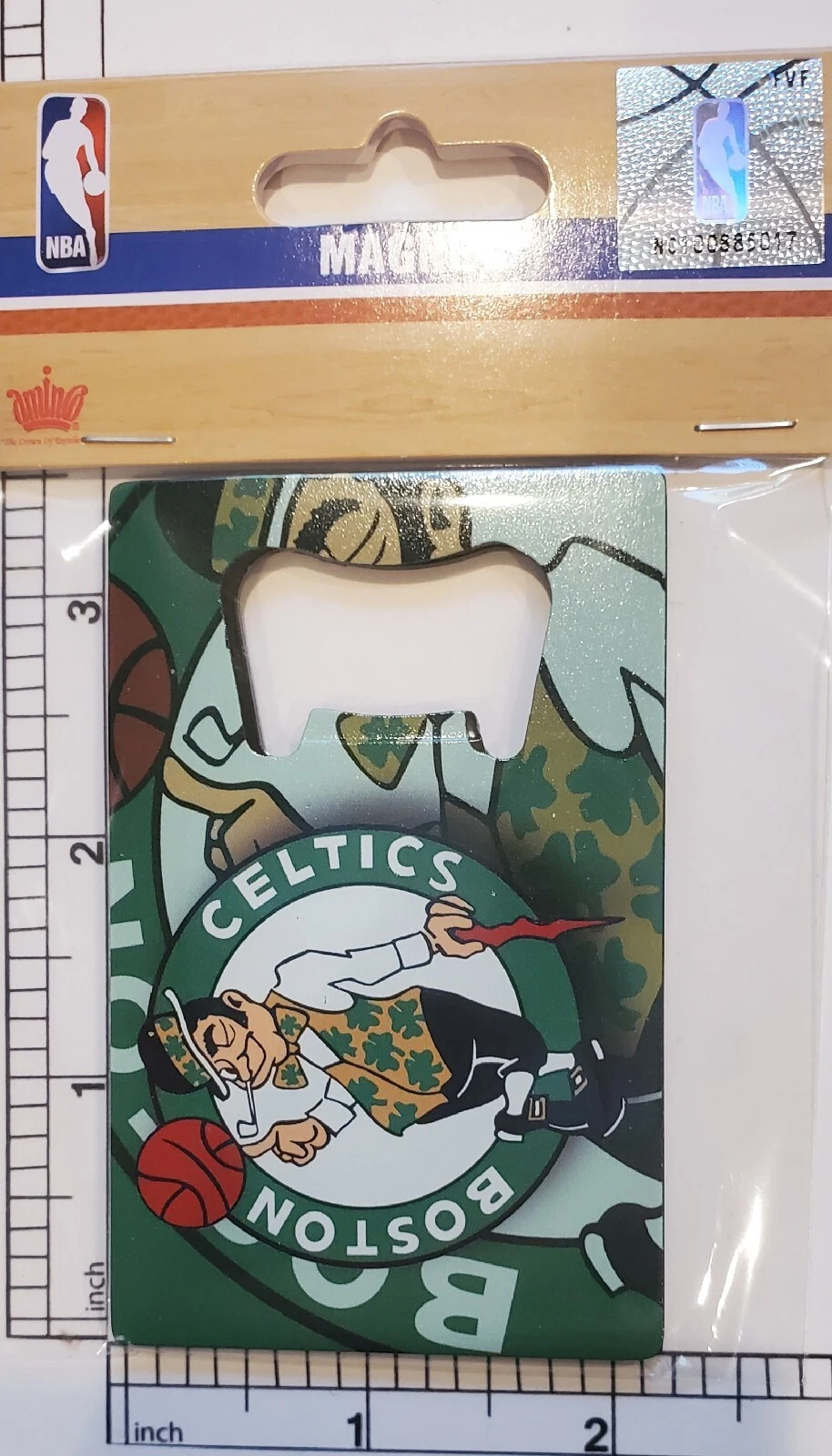 Aminco Intl. Boston Celtics Bottle Opener and Magnet - Thumbnail 2