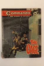 COMMANDO COMIC WAR STORIES IN PICTURES No.758 THE CAGE 1973 GN4891