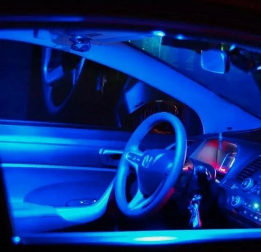 2 Pcs 42mm Blue 12 LED 1210 SMD Festoon Light Bulb for Car Interior Dome Lamp - Image 3 of 3