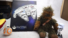 Star Wars Random Stuff Lot Chewbacca Large Plush Doll, Millennium Falcon