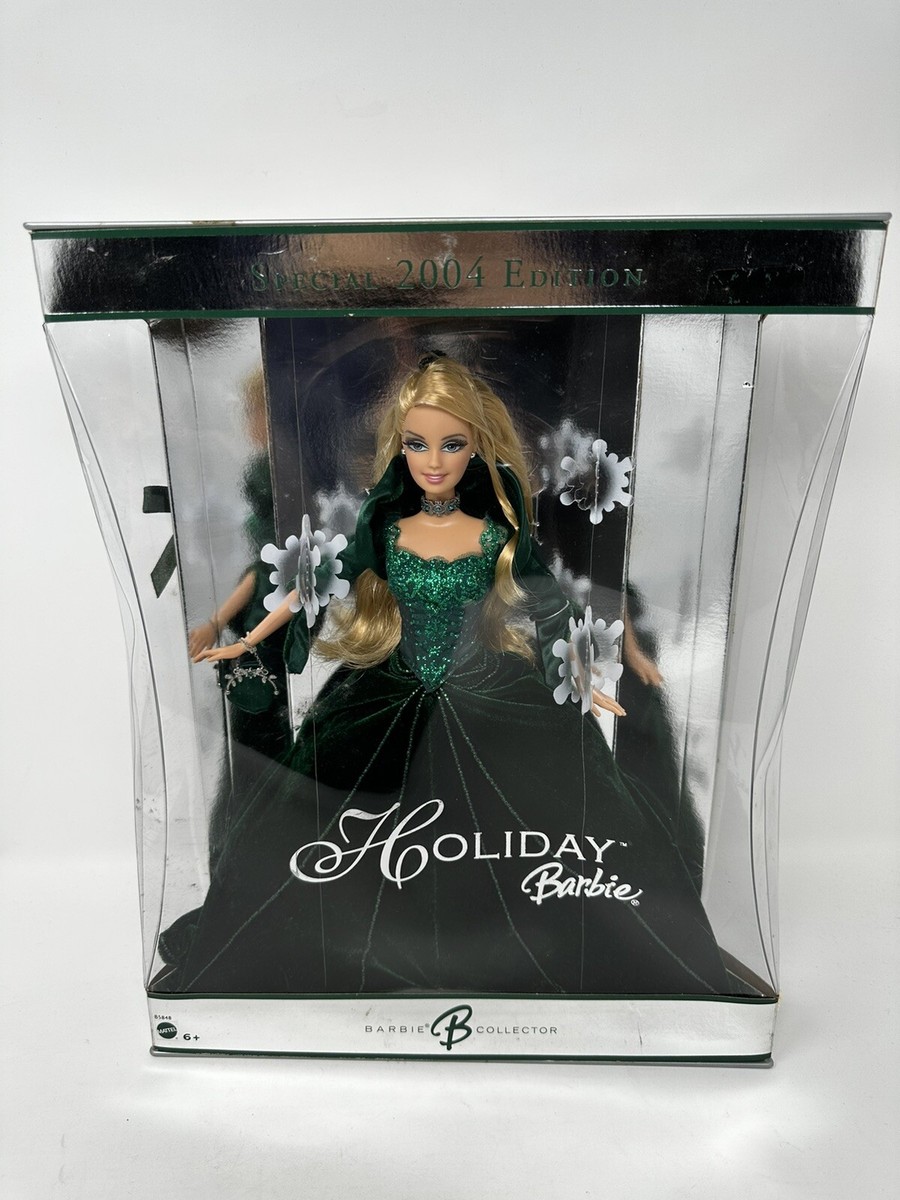 Mattel 2004 Holiday Barbie Doll, Green