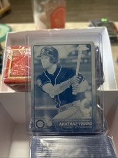 2015 TOPPS CHROME PRINTING PLATE 1/1 CYAN #167 DANNY SANTANA