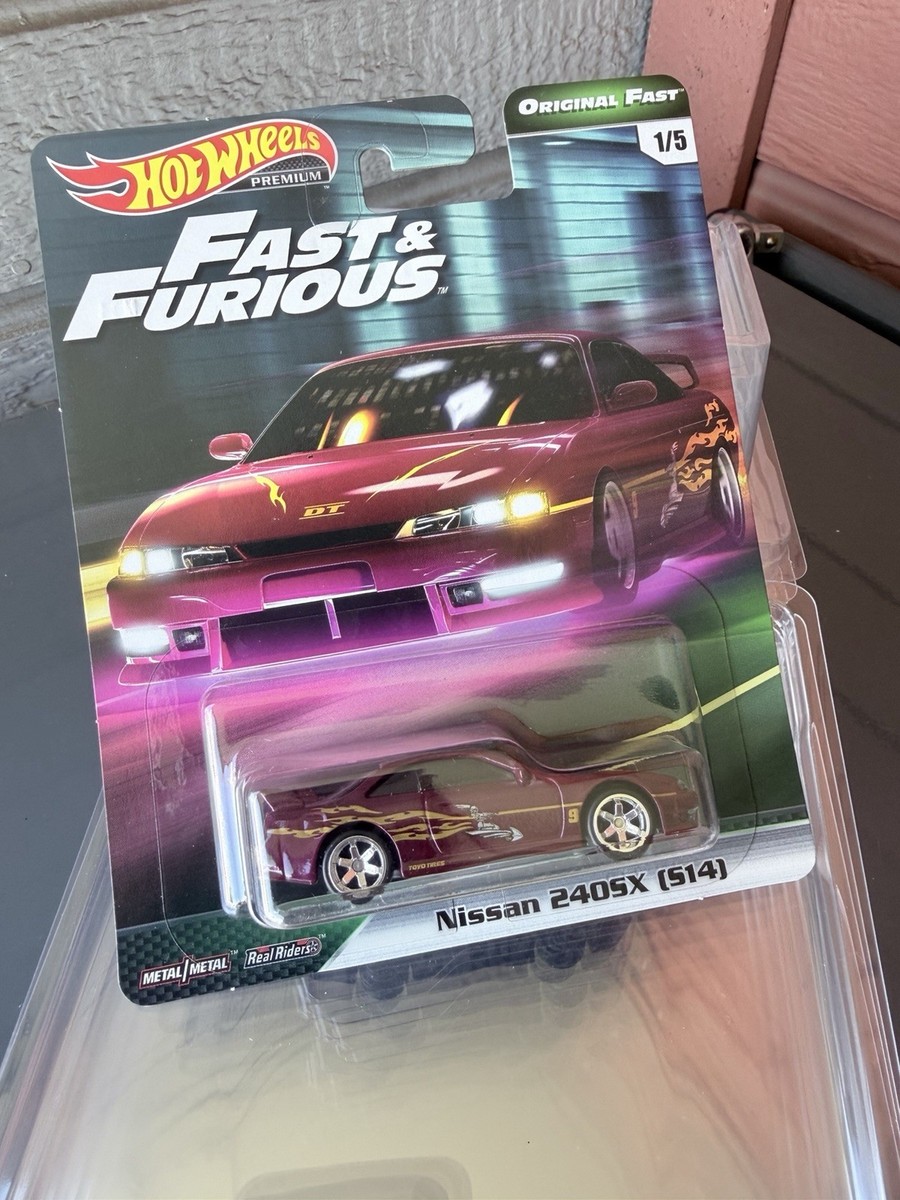 Hotwheels FAST&FURIOUS ORIGINAL FAST 4台 Hot Wheels Fast & Furious Nissan 240SX (S14) 1:64 Diecast Car