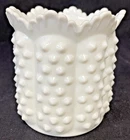 Fenton White Milk Glass Vintage Hobnail Vase/Candy Dish