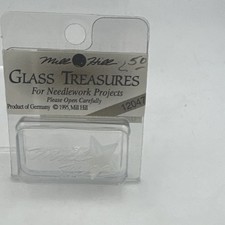 Mill Hill Glass Treasures For Needlework Projects Opal Star Charm 14mm  12047