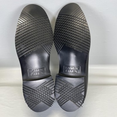 Bates Derby Shoes Mens Size 12 E Black Leather Slip  display picture 1