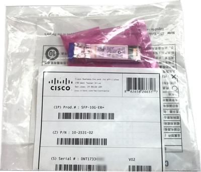 *Brand New* Cisco SFP-10G-ER 10GBase ER Optic Transceiver 10-2531-02 40KM SMF