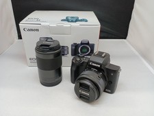 Canon EOS Kiss M Mirrorless Camera 24.1MP EF-M Kit, Includes 15-45mm  55-200mm
