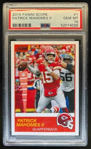 2019 Panini Score Patrick Mahomes II #1 Chiefs PSA 10