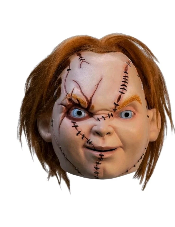 Halloween CURSE OF CHUCKY - SCARRED CHUCKY Latex Mask TOTS Officially Licensed - Image 2 of 4