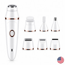 7-in-1 Women's Face Razor, Rechargeable Painless Hair Remover Kit