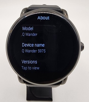 Fossil Q Wander FTW2103 Black/Black Silicone Strap - W/Chgr