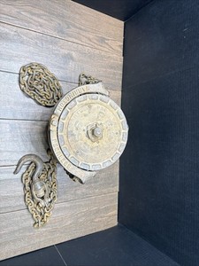 Vintage Harrington Peerless 1/2 Ton Chain Hoist with 2 Chains & Large Hook USA