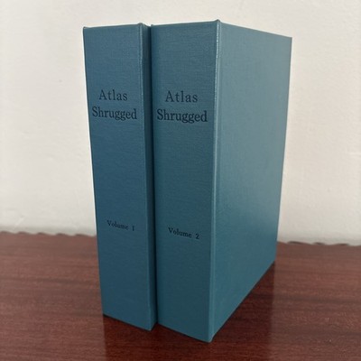 Atlas Shrugged 2 Volumes Hardcover (1957) Random House