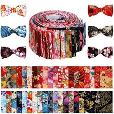 Tegeme 40 Pcs Japanese Jelly Fabric Strips fo...