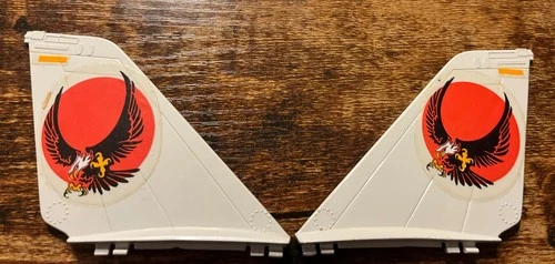 Vintage 1983 GI Joe Skystriker Tail Fin/ Stabilizer Set -Unbroken- Nice