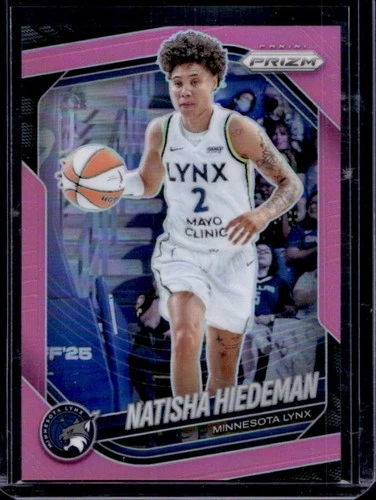 2025 Panini WNBA Prizm Natisha Hiedeman Pink #/175 Lynx