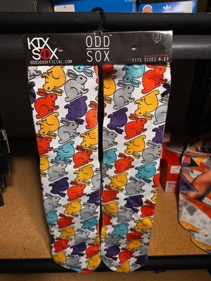 Odd Sox The Rock Crew Socks Mens Womens 6-13  Bunny