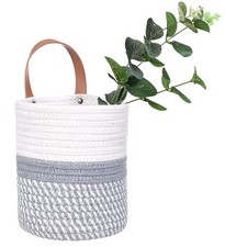 Wall Hanging Basket, Small Woven Hanging Baskets for Organizing, Decorative W...