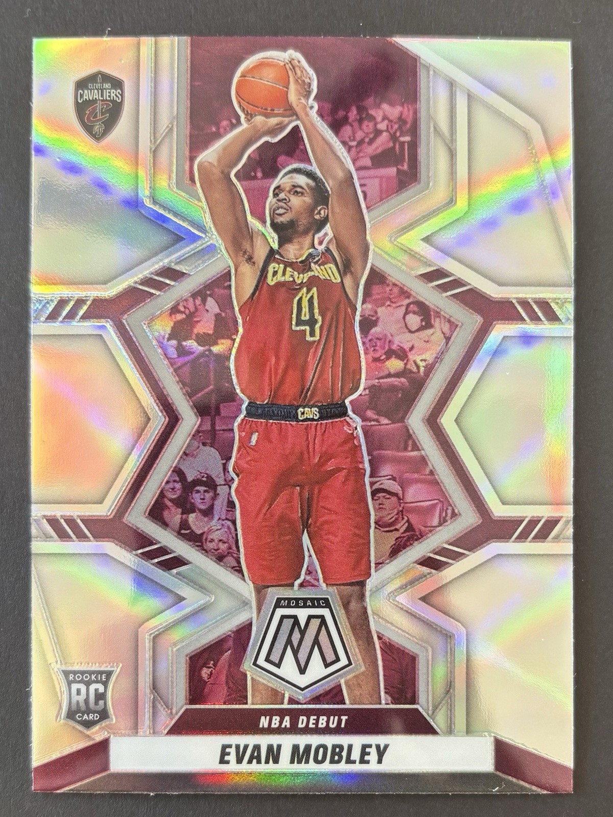 2021-22 Panini Mosaic - NBA Debut Evan Mobley #263 Silver Prizm (RC)