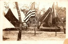 Brownsville TX Texas Mexican Border War US Infantry Camp 1916 RPPC Postcard COPY