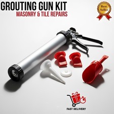 Heavy Duty Grouting Mortar Gun Set | Cement Pointing For Brick Paving Slabs Tile