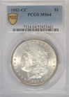 1882 CC morgan dollar PCGS MS64 ~