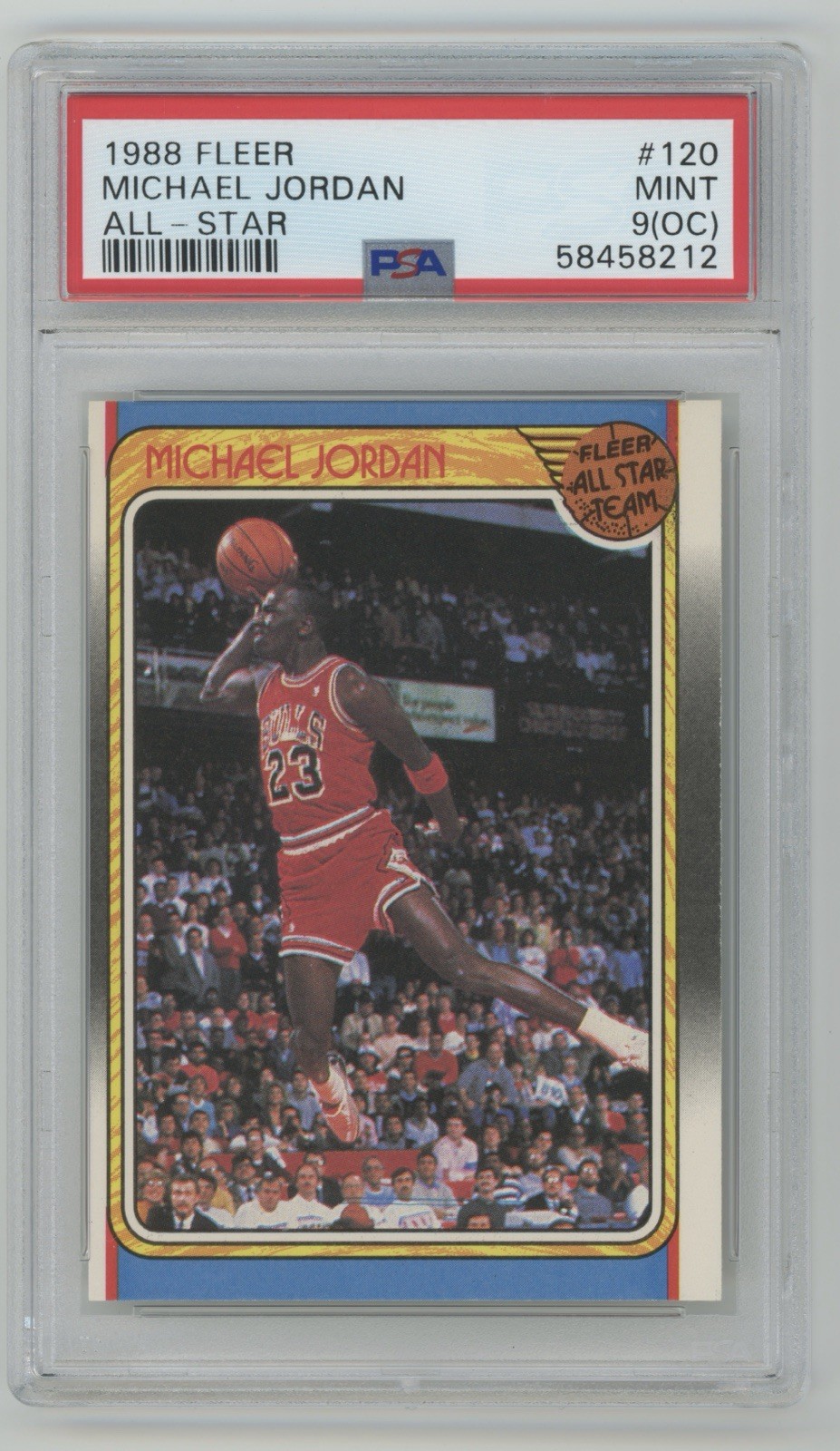 Michael Jordan 1988 Fleer All Star #120 PSA 9 (OC)