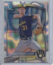 Bishop Letson 2025 Bowman #BCP-30 Chrome Prospects Lava Refractor #/399