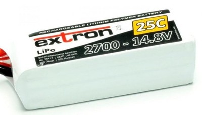 Extron - LiPo 4s 14.8v 2700mAh XT60 25/50C Extron X2 245gr 107x33x35mm