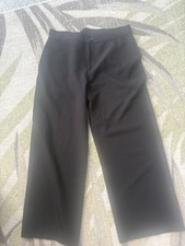 Karen Kane Women’s Black Solid Flat Front Dress Pants w/ Pockets