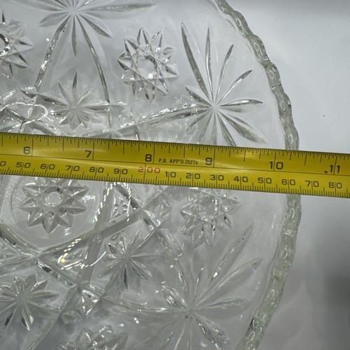 Anchor Hocking Star Of David EAPC Large Serving Bowl 26.5 cms diameter 1960's - Picture 5 of 5
