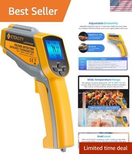 High Accuracy Dual Laser Infrared Temperature Gun with LCD Display -58 to 1022