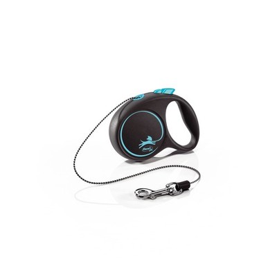 Flexi Black Design Cord Blue Extra Small 3m Retractable Dog Leash/Lead for dogs 