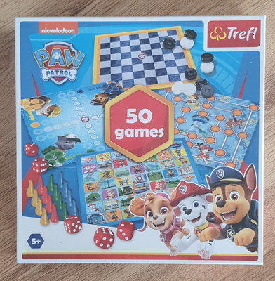 Trefl PAW Patrol 50 Spiele-Klassiker Brett-/Kinderspiel ab 5 7 J., Pappe