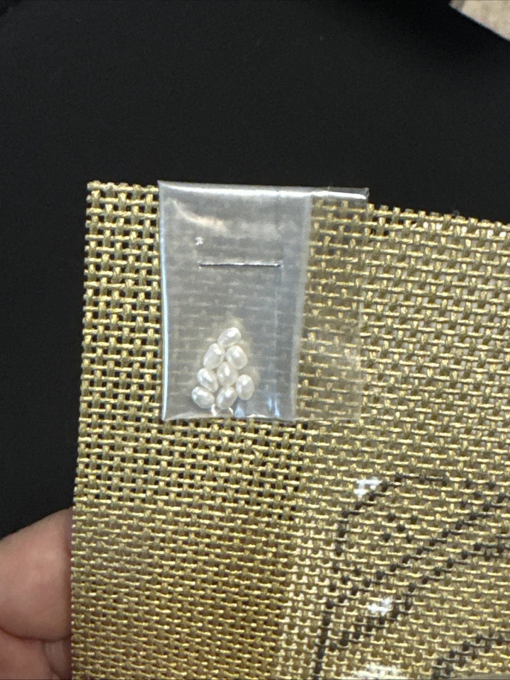 Designing Women Handpainted Needlepoint Canvas: Byzantine ANGEL w/pearls & more - Image 4 of 4