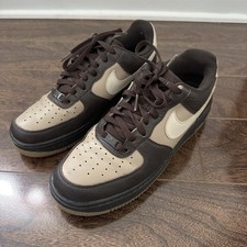Nike Air Force 1 '07 Velvet Brown/ Birch-Khaki Sneakers 315122-209 Mens Size 9.5