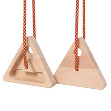 Triangle Hangboard 2 Pack With Rope Rock Climbing Finger Strength Trainer