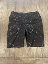 Mens Compression Shorts Spandex Half Tights Small Black Gray