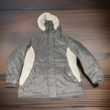 ZeroXposur Girls Jacket Heavyweight Faux Fur Hooded 2-in-1 Sz: 10/12 gray