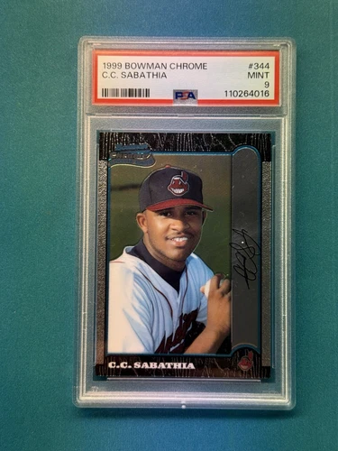 1999 Bowman Chrome #344 C.C. Sabathia RC PSA 9