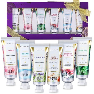 Spa Luxetique Handcreme Set 6tlg Feuchtigkeit Aloe Vera Vitamin E Shea Butter