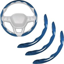3 Pc Car Carbon Fiber Steering Wheel Cover, Anti-Skid  Scratch-Proof Ultra Thin