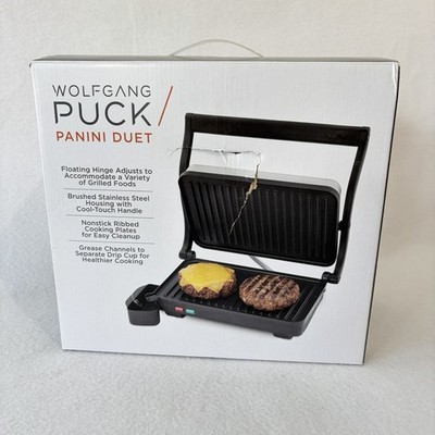 Wolfgang Puck Panini Duet Grill SWPGP020-IT New Damaged Box Sandwich Maker